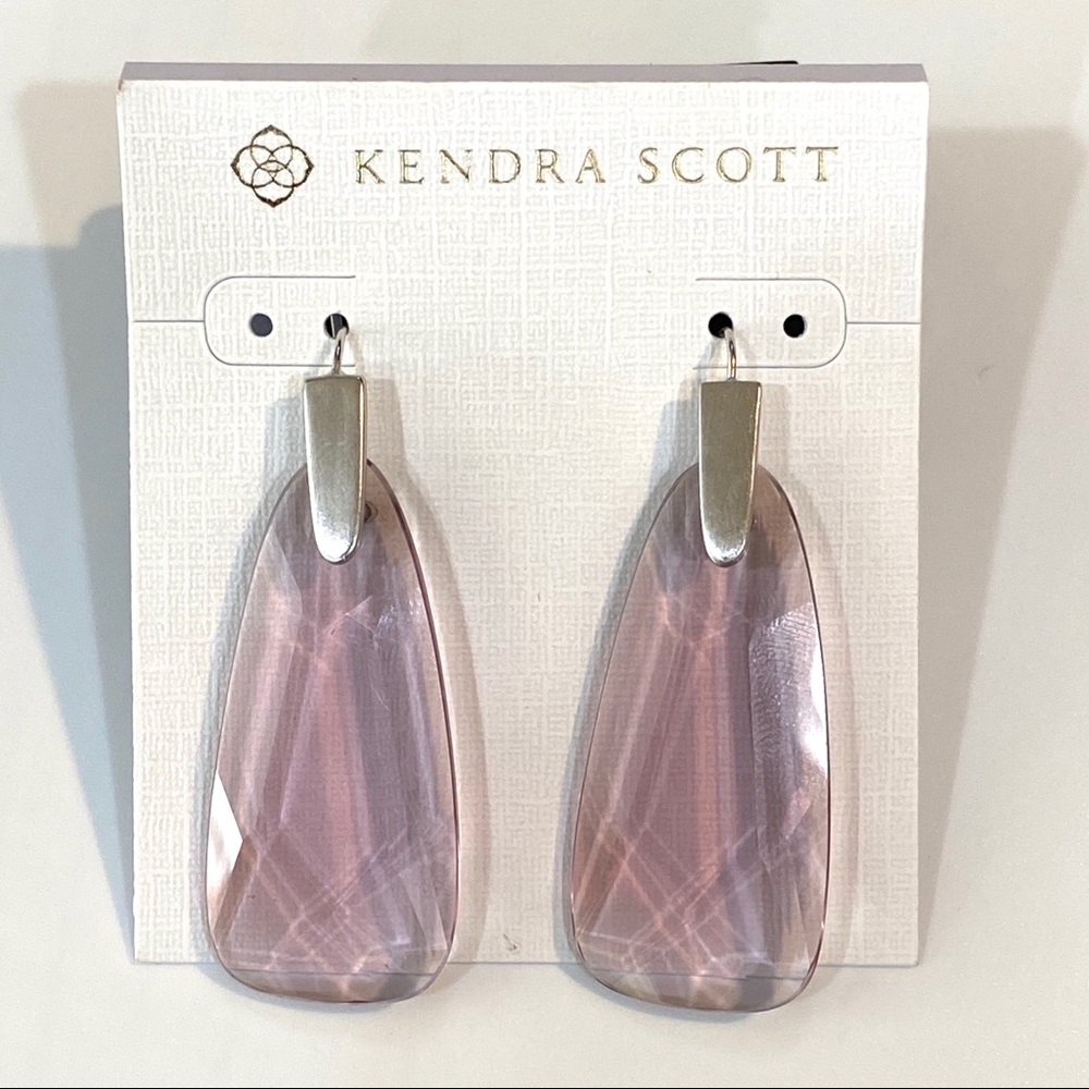 NEW Kendra Scott Maize Earrings In Violet Glass